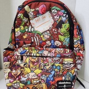 Vintage 90s Nickelodeon Space Junk Backpack Rugrats Rocco SpongeBob Rocket, Rare